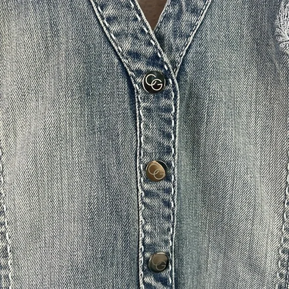 Coogi Y2K Jumpsuit Overalls Halter Neck Backless Women Size 5/6 - Picture 2 of 10